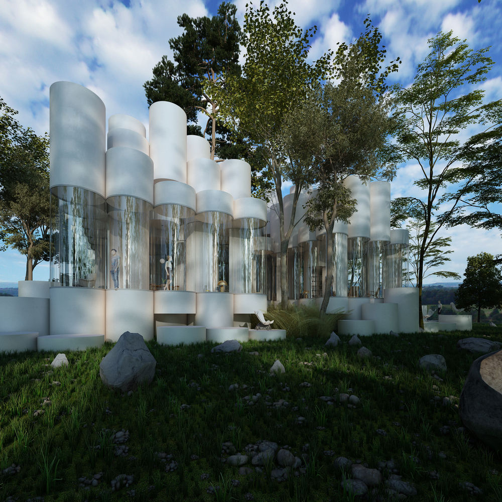 空間設計｜隱身森林的雲朵——法國里昂The Cylinder House｜設計盒子DESIGNBOX