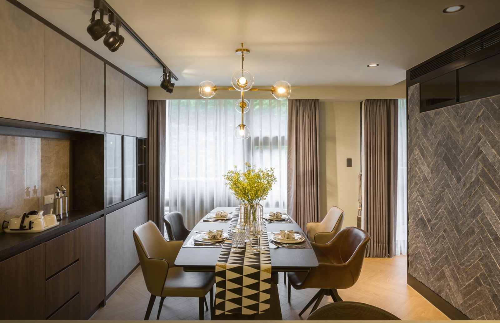 台北室內設計師推薦 │ 層序流轉，山景入框 │ 三宅一秀 郁琇琇 設計盒子DESIGN BOX6